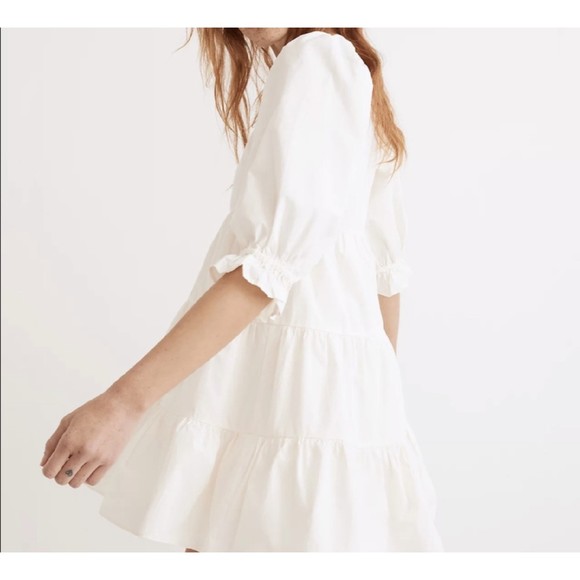 NWT Madewell Women's Dress Lizzie Poplin Babydoll size 14W - Picture 3 of 8